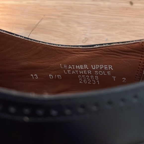 MENS BOSTONIAN BLACK LEATHER SHOES•SIZE 13 - Picture 10 of 10